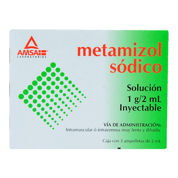 METAMIZOL SODICO 1G/2ML (ALNEX) 3AMP SOL & – Family Medic