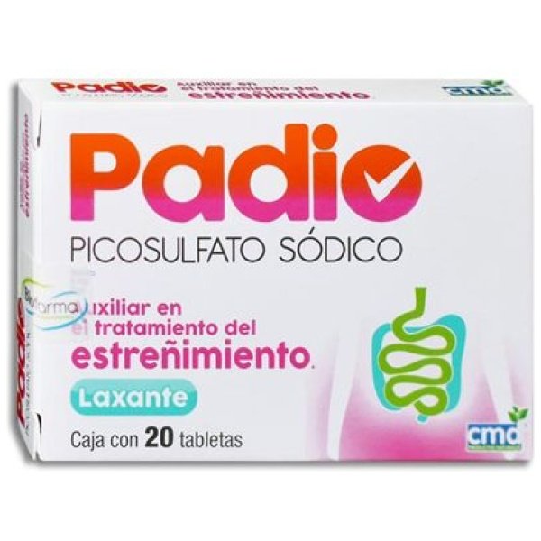 PADIO (PICOSULFATO SODICO 5MG) 20TABS