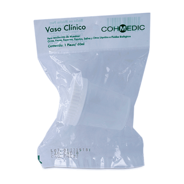 VASO CLINICO 60ML COHMEDIC