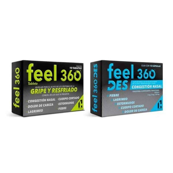 FEEL 360 GRIPE Y RESFRIAD 12TAB