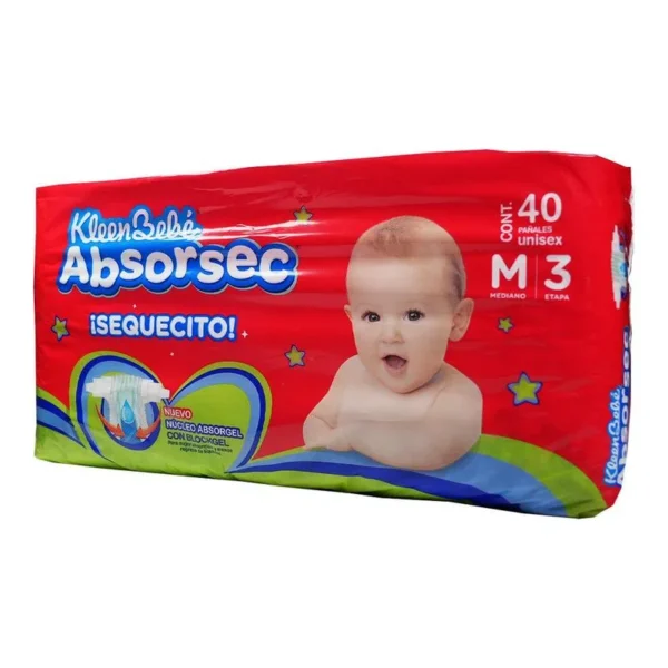 KB ABSORSEC PAÑAL E3 MED C/40