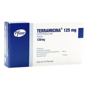 TERRAMICINA TAB TROC 125 MG C/24