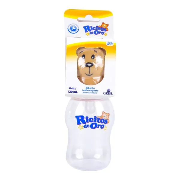 RICITOS DE ORO BIBERON 4OZ/120ML &>