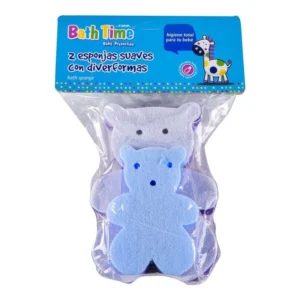 BATH TIME ESPONJA SUAVE PARA BEBE C/2