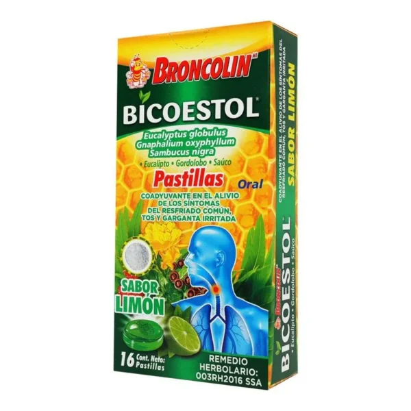 BRONCOLIN BICOESTOL PASTILLA LIMON C/16