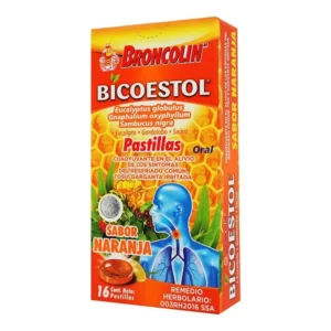 BRONCOLIN BICOESTOL NARANJA PASTILLAS C/16