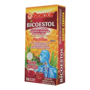 BRONCOLIN BICOESTOL TAB CEREZA C/16