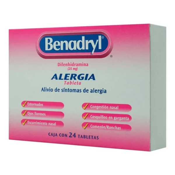 BENADRYL TAB  25MG C/24