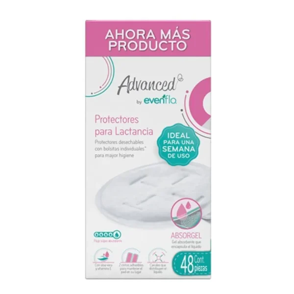 EVENFLO PROTECTORES PARA LACTANCIA CAJA C/48PZS