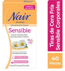 NAIR EPILATORIAS CERA FRIA SENSIBLE C/40TIRAS