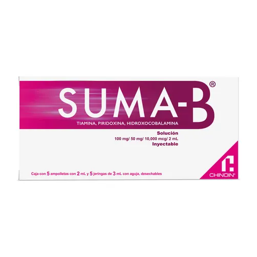 SUMA-B SOL INY 100M G2ML 10000MCG C/5
