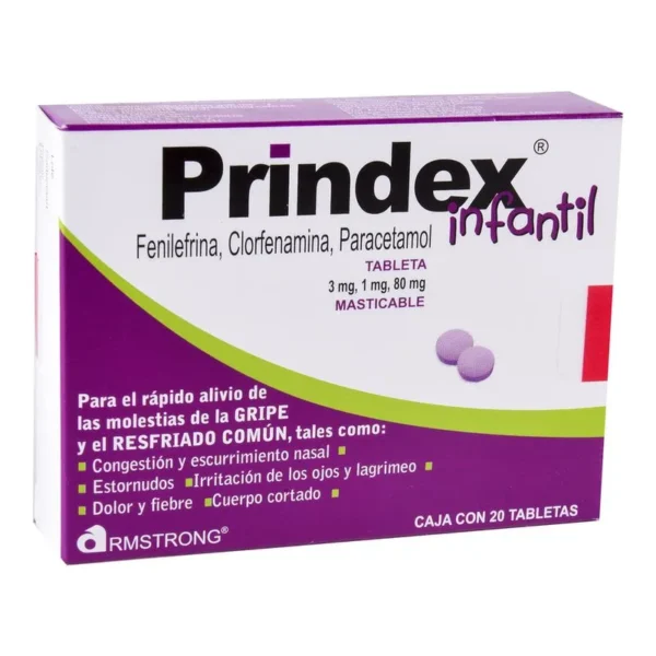PRINDEX INF TAB  3MG 1MG 80MG C/20