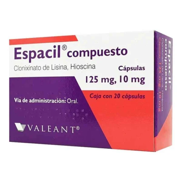 ESPACIL COMPUESTO TAB 125MG 10MG C/20