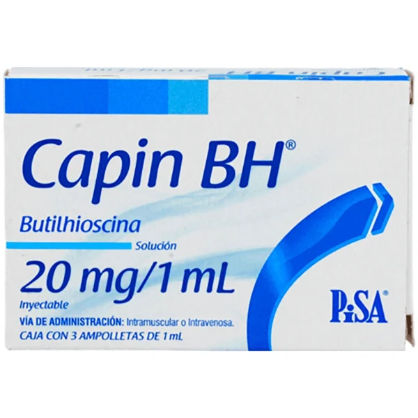 CAPIN BH SOL INY 20MG/1ML C/3AMP