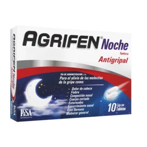 AGRIFEN NOCHE TAB 500MG 5MG 4MG C/10