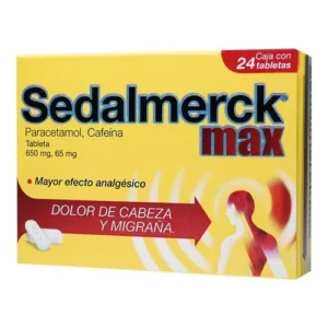 SEDALMERCK MAX TAB 650MG 65MG C/24