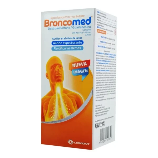 BRONCOMED SOL 300MG 2MG C/120 ML
