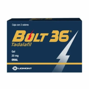BOLT 36 GEL 20MG C/2 SOBRES