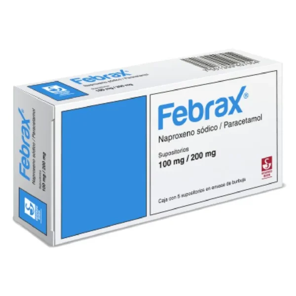 FEBRAX SUPS 100MG 200 MG  C/5