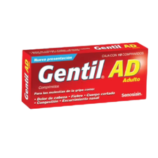 GENTIL AD TAB 500MG 5MG 4MG 25MG  C/10