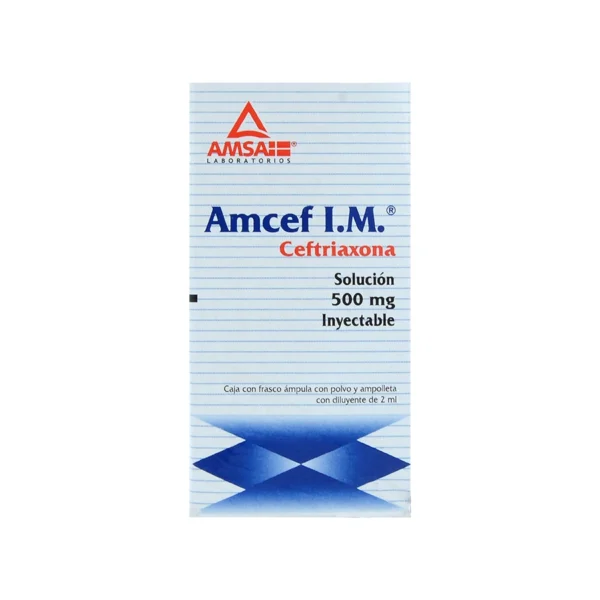 AMCEF I.M. SOL INY 500MG 2ML C/1