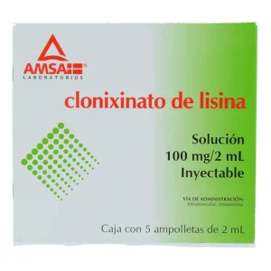CLONIXINATO DE LISINA SOL INY 100MG C/5