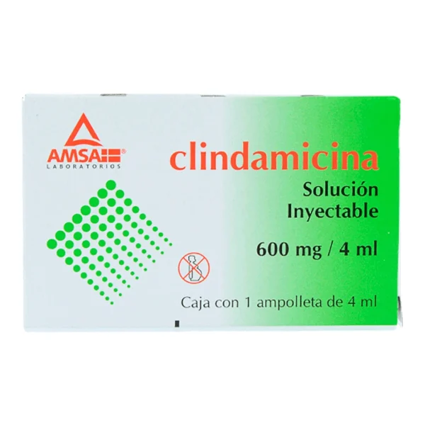 CLINDAMICINA SOL INY 600MG 4ML C/1