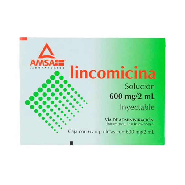 LINCOMICINA SOL INY 600MG 2ML  C/6 AMP