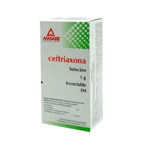 CEFTRIAXONA 1GR IM SOL INY  1G 3.5ML C/1