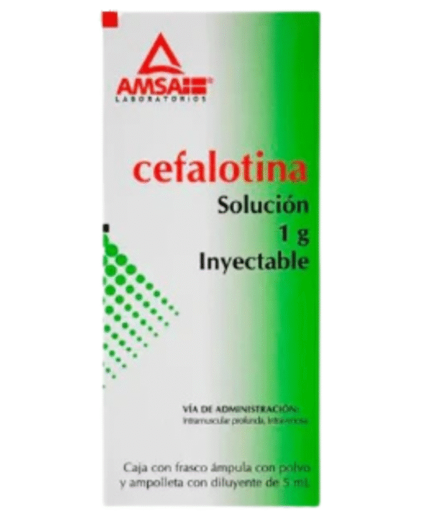 CEFALOTINA SOL INY 1GM 5ML C/1AMP