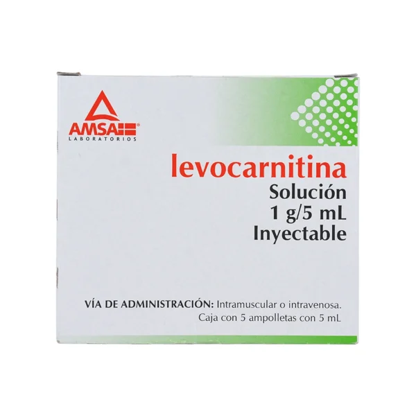 LEVOCARNITINA SOL INY 1G C/5AMP