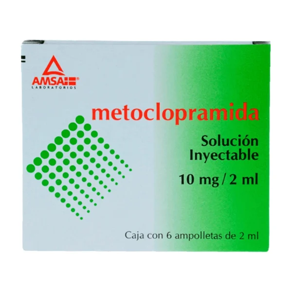 METOCLOPRAMIDA SOL INY 10MG/2ML C/6 AMP (GEN) AMSA &