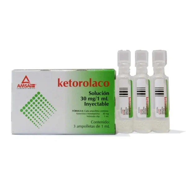 KETOROLACO SOL INY 30MG C/3 AMP 1ML