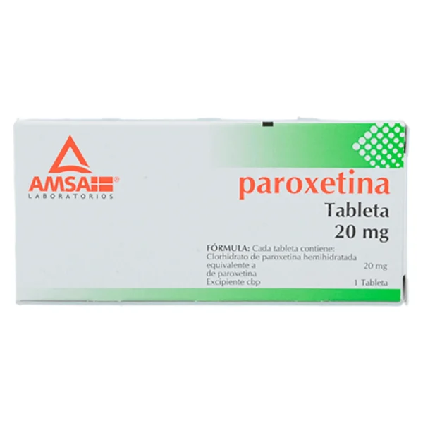 PAROXETINA TAB  20MG C/10