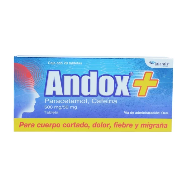 ANDOX T (PARACETAMOL/CAFEINA) 20TABS