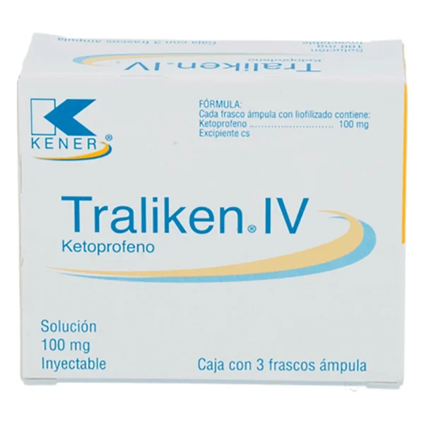 TRALIKEN IV SOL INY 100MG C/3