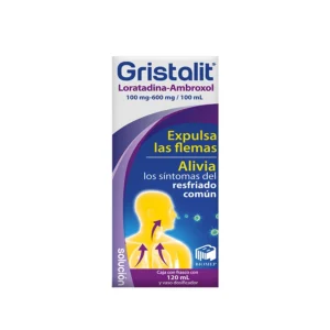 GRISTALIT SOL 600MG 100MG C/120ML