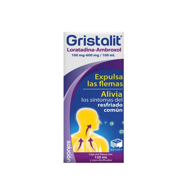 GRISTALIT SOL 600MG 100MG C/120ML