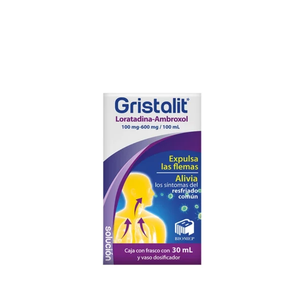 GRISTALIT SOL 100MG 600MG C/30ML