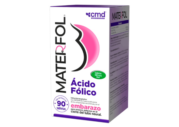 MATERFOL TAB 400MCG C/90