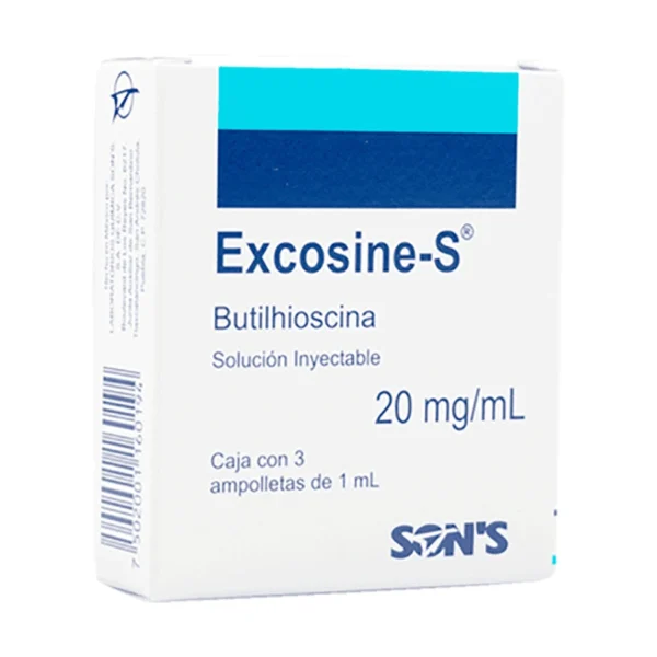 EXCOSINE-S SOL INY 20MG/1ML C/3AMP