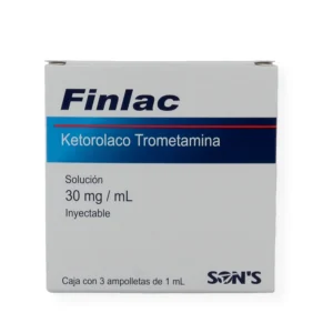 FINLAC SOL INY 30MG C/3