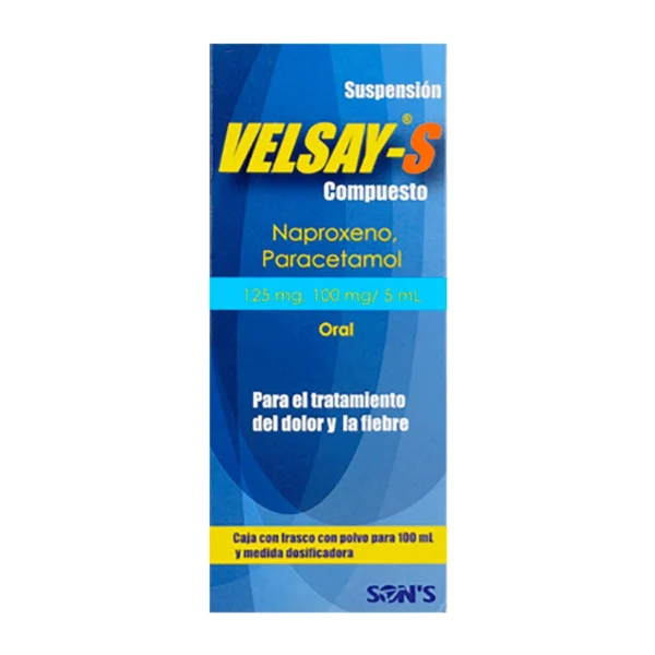 VELSAY-S  SUSP 125MG 100MG C/100ML