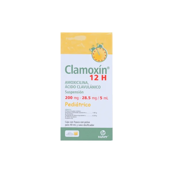 CLAMOXIN 12H SUSP PED 28.5MG 200MG C/40ML