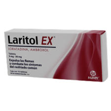 LARITOL EX TAB 30MG 5MG C/10