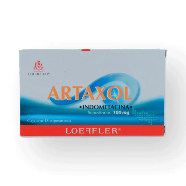 ARTAXOL (INDOMETACINA 100MG) 15SUPOS