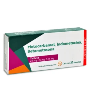 METOCARBAMOL , INDOMETACINA , BETAMETASONA LOEFFLER Tabletas - c/20
