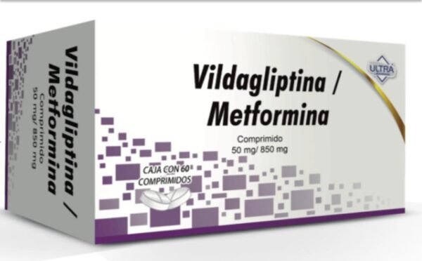 VILDAGLIPTINA/METFORMINA 50/850MG ULTRA COM C/60