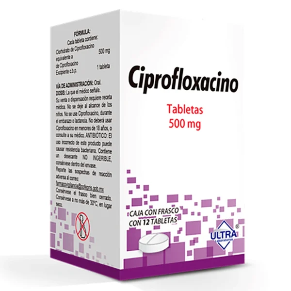 CIPROFLOXACINO TABS 500MG C/12