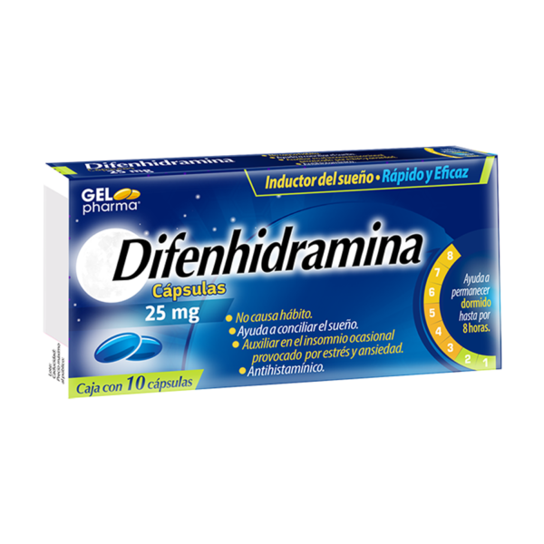 DIFENHIDRAMINA CAPS 25mg  C/10